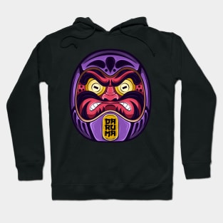 The Great Japanese Daruma - Yabisan vector art - Hoodie